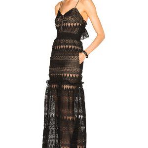 Self Portrait Full Teardrop Guipere Pattern Dress